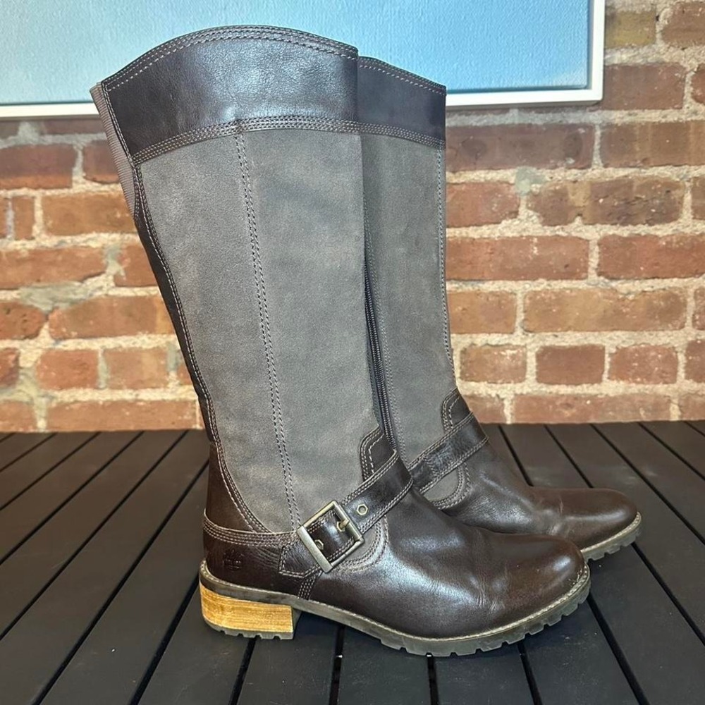 Timberland Brown Tall Riding Boots, Women's 8